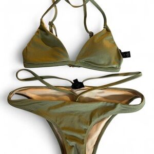 La Hearts Sage Bikini Set